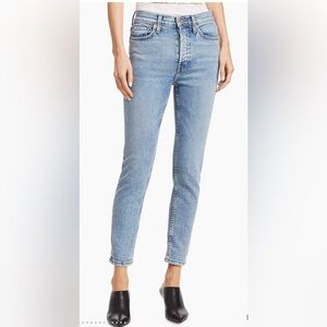 Re/Done High Rise Ankle Crop Stretch Sz 29 Msrp $265
